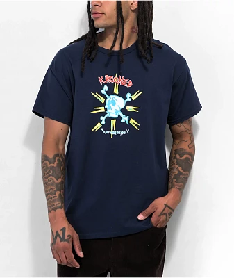 Krooked Strait Eyes Grey Pocket T-Shirt | Zumiez