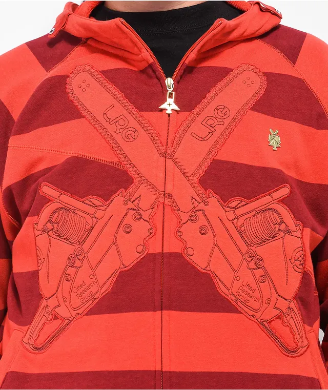Royz/47都道府県 The 47th Beginners　DOCUMENT LRG Friday The 47th Red Zip Hoodie | Arden Fair
