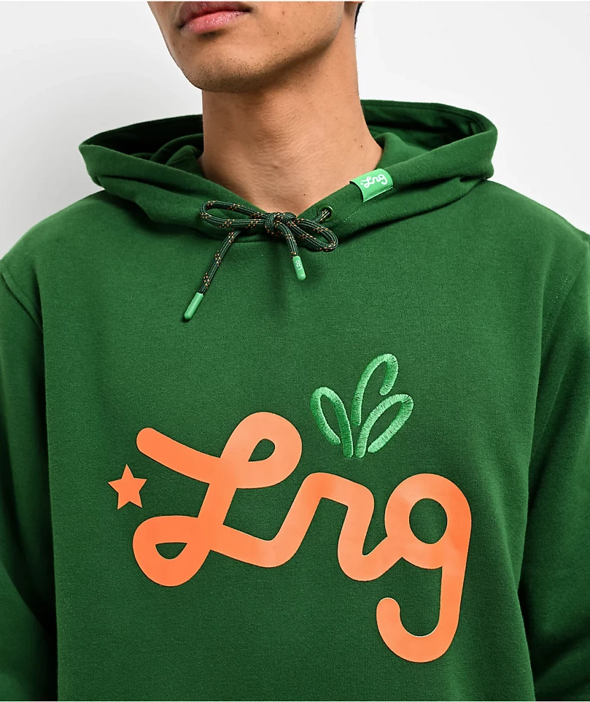 LRG x Carrots Lifted Script Hood Forest Green Hoodie | Arden Fair