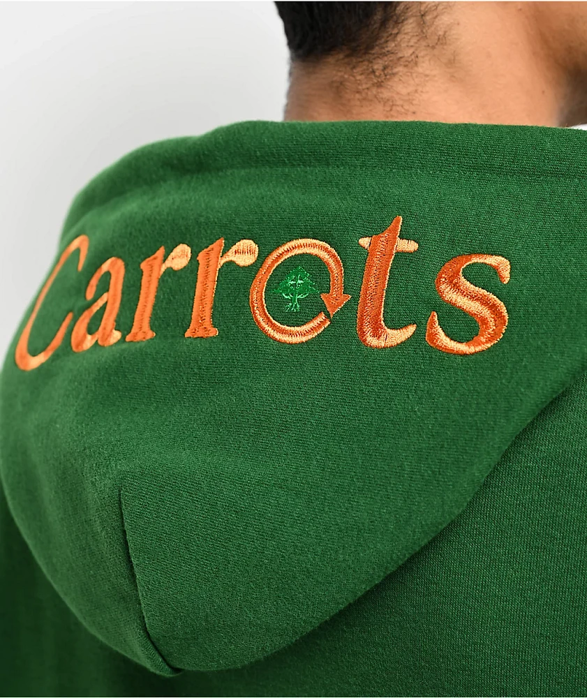 LRG x Carrots Lifted Script Hood Forest Green Hoodie | Arden Fair