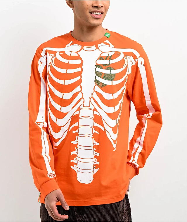 トップス HUMAN MADE CPFM Long sleeve shirt Orange Jerzees Dri-Power 50/50 Cotton/Poly Long Sleeve T-Shirt