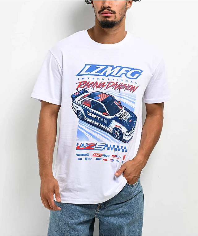 【限定価格セール！】 LZMFG Racing Galleria CoolSprings | T-Shirt White トップス