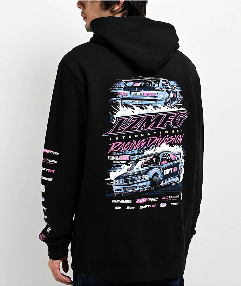 LZMFG Racing Division Black Hoodie | Liberty Center
