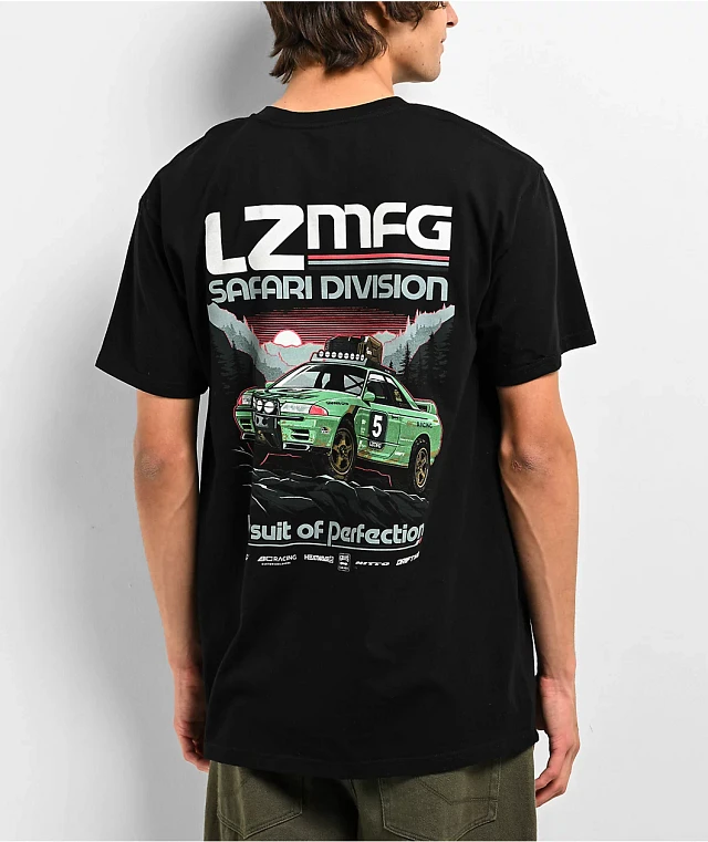 LZMFG Safari Division GTR Black T-Shirt at Foxvalley Mall in