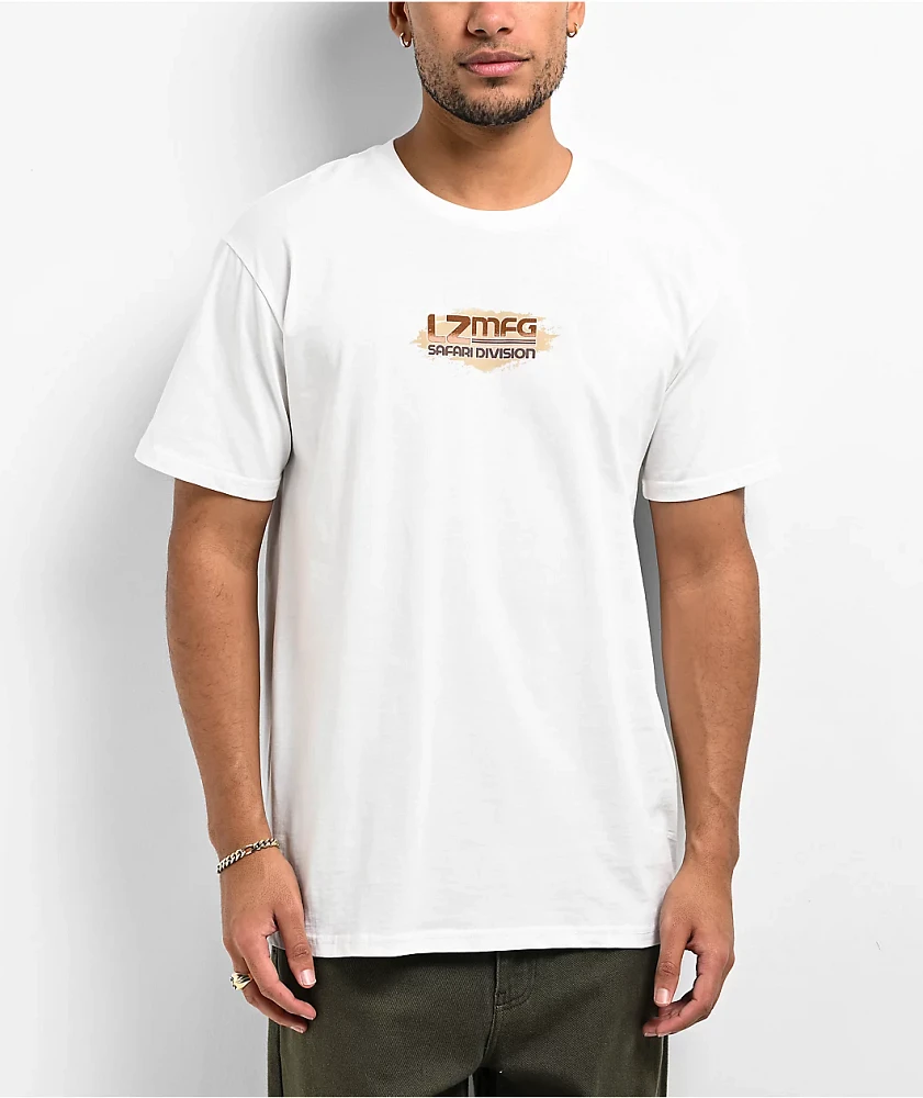 LZMFG Safari Division Rally White T-Shirt | MainPlace Mall