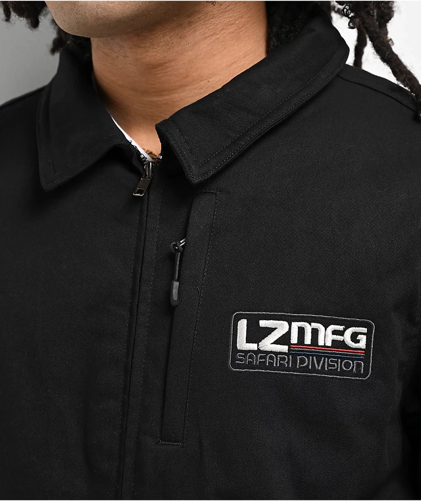 LZMFG Safari Division Service Black Zip Jacket | MainPlace Mall