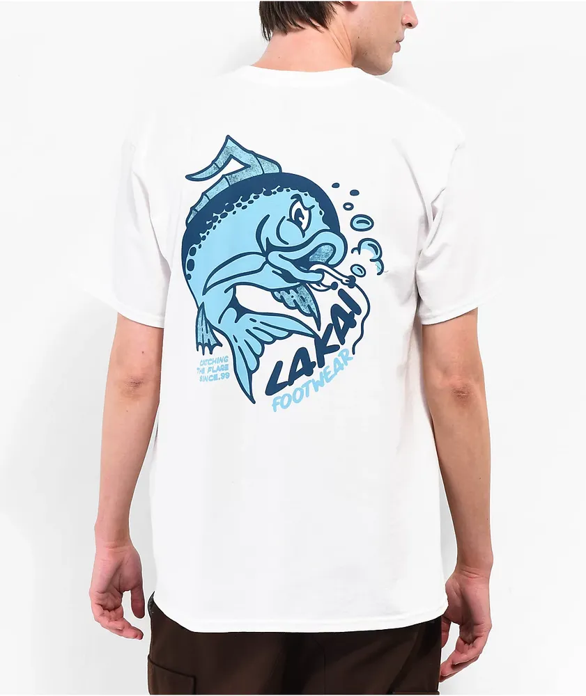 Lakai Catching the Flare White T Shirt Plaza Las Americas