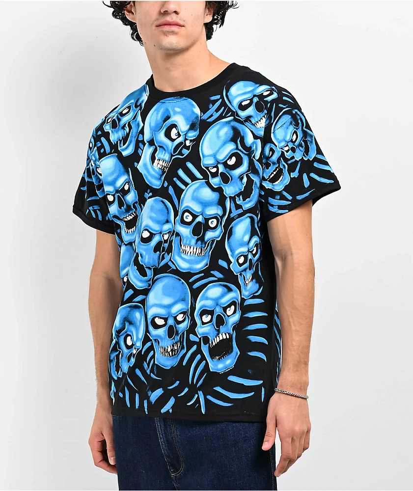 Liquid Blue Skull Pile T-Shirt at CoolSprings Galleria in Franklin, TN