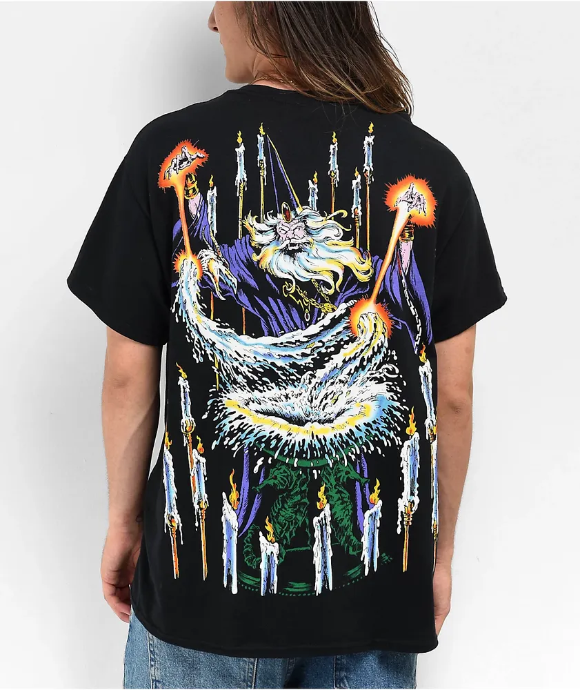 Liquid blue tees top