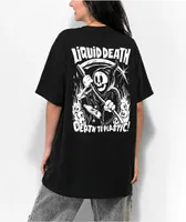 Liquid Death Bottle Slaughter Black T-Shirt at CoolSprings