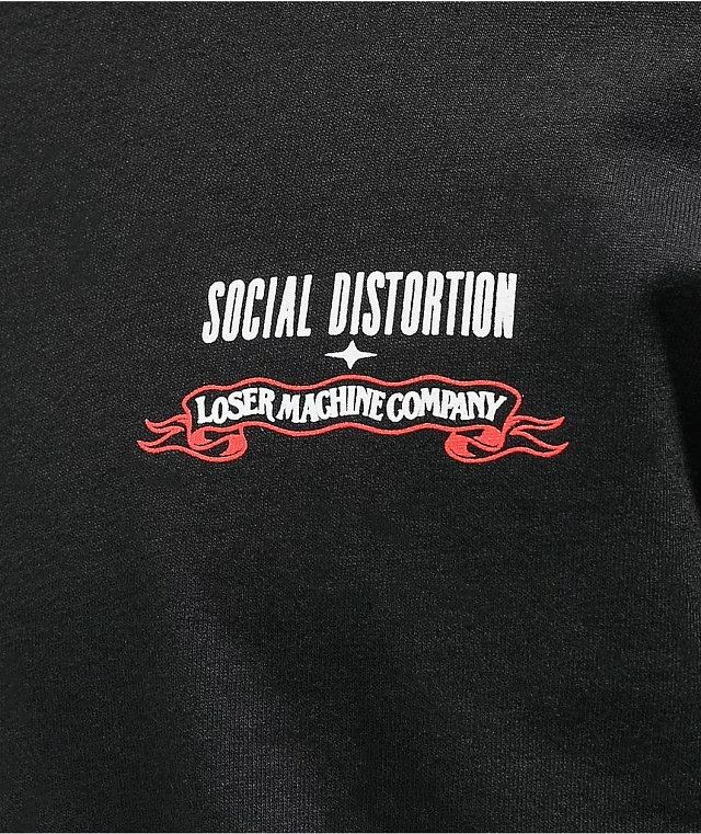 Loser Machine x Social Distortion Music Man Black T-Shirt at