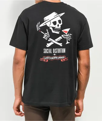 Loser Machine x Social Distortion Prison Black T-Shirt | MainPlace