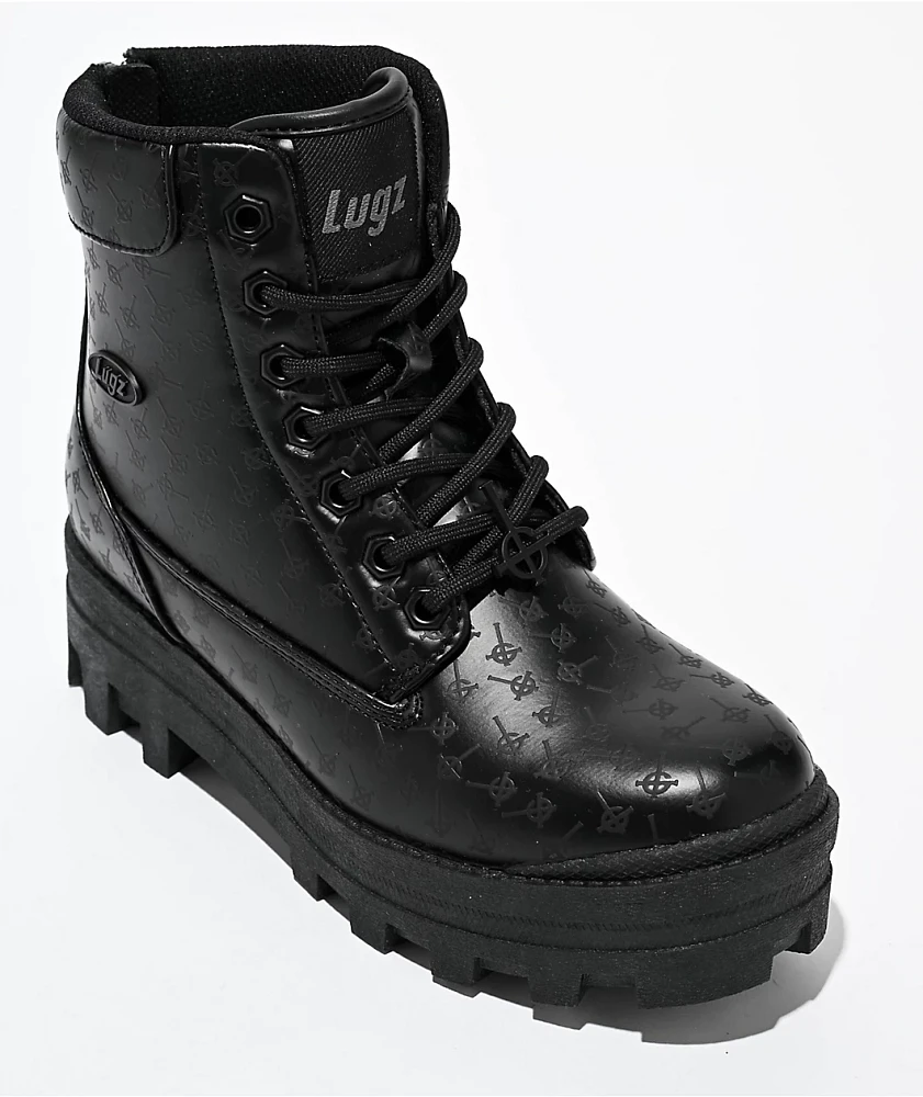 Lugz x Ghost Mila Black Platform Boots at Hamilton Place in