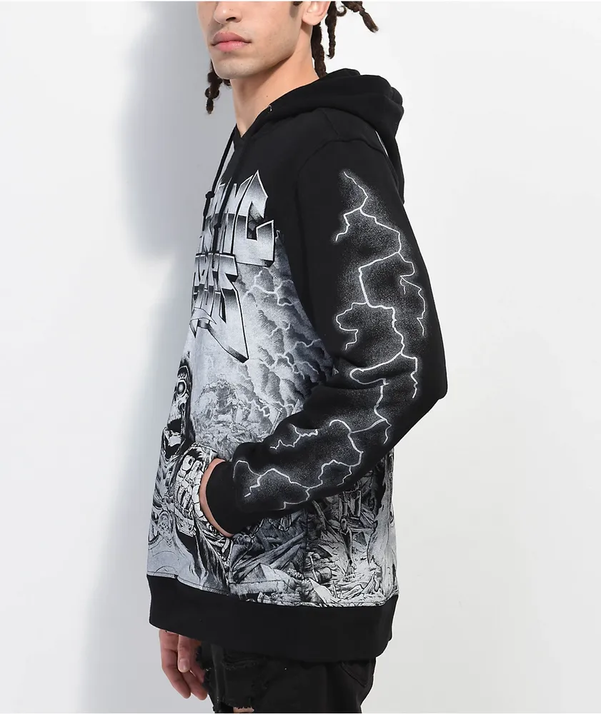 Lurking Class By Sketchy Tank Cyborg Black Hoodie | Liberty Center