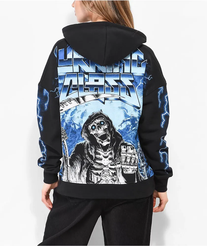 Lurking Class By Sketchy Tank Cyborg Black Hoodie at Hamilton