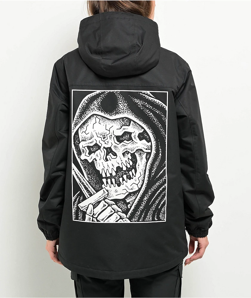 Lurking Class By Sketchy Tank Stay Sharp Black Snowboard Jacket at