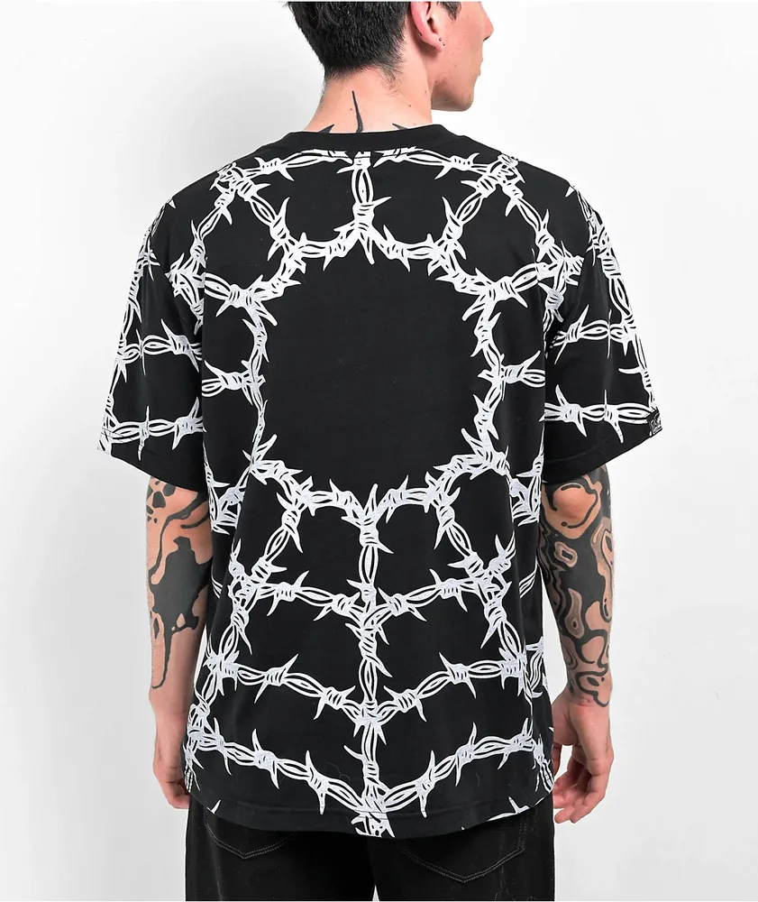 Lurking Class by Sketchy Tank Barbed Wire Black T-Shirt | Arden Fair