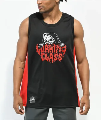 HUF Zine Black Basketball Jersey | Hamilton Place