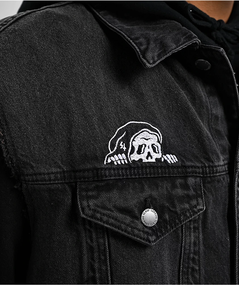 Sketchy tank jean jacket store