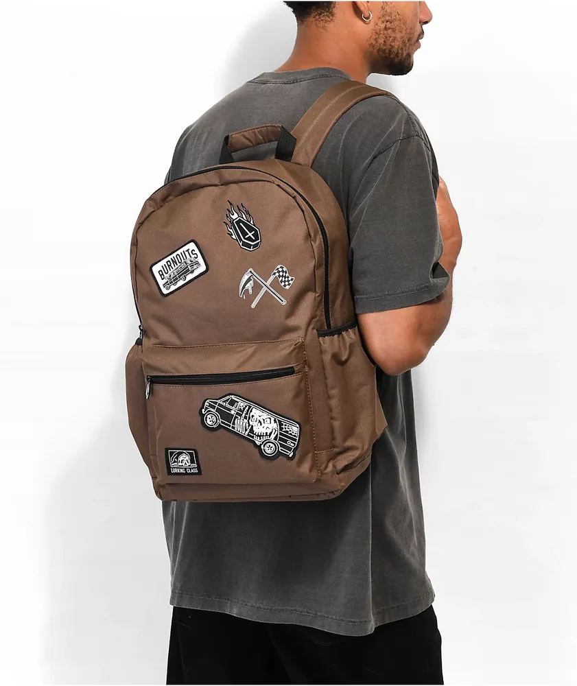 Lurking Class by Sketchy Tank Burnouts Brown Backpack Coquitlam
