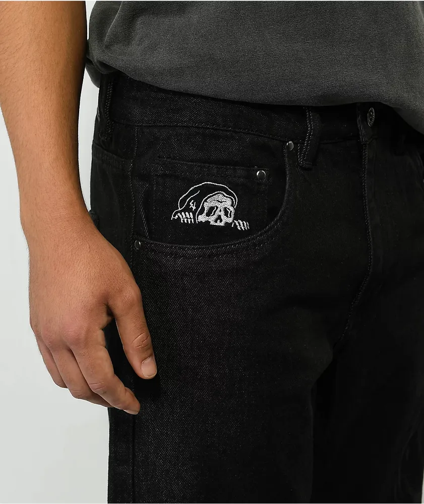 Lurking Class by Sketchy Tank Corner Denim Black Jeans