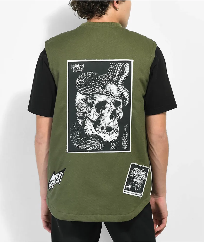 Lurking Class by Sketchy Tank DIY Olive Vest Dulles Town Center
