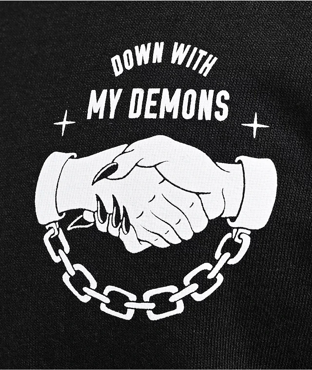 Sketchy tank down with my demons hoodie cheap