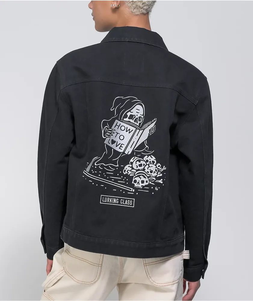 Sketchy tank jean jacket top