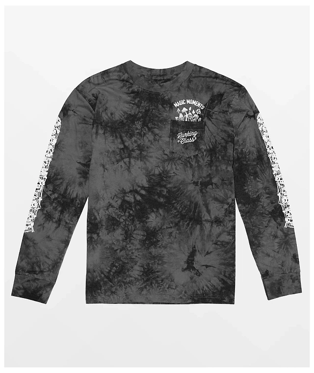 ■LMC■ VERTICAL TIE DYE MAGIC LONG SLV TEE black 0LM23SLS10 LMC