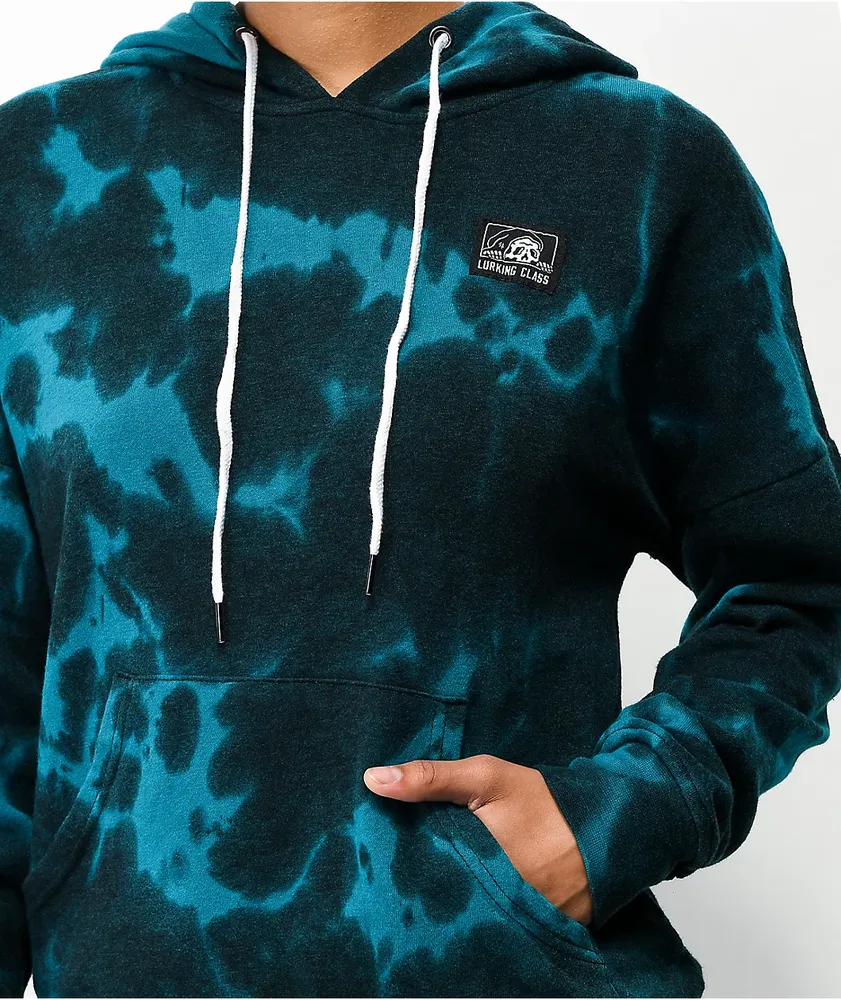 Lurking class by sketchy tank branch logo red tie dye hoodie cheap