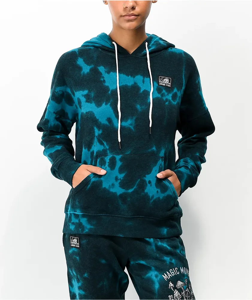 Lurking class red tie dye hoodie on sale