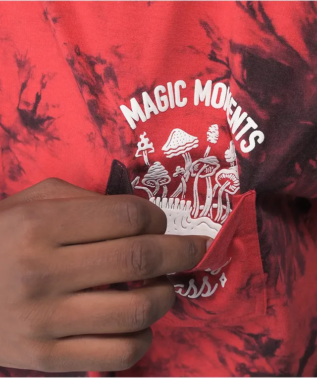 Lurking class red tie dye hoodie on sale