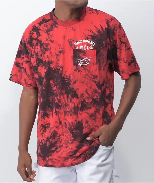 Lurking class red tie dye sale hoodie