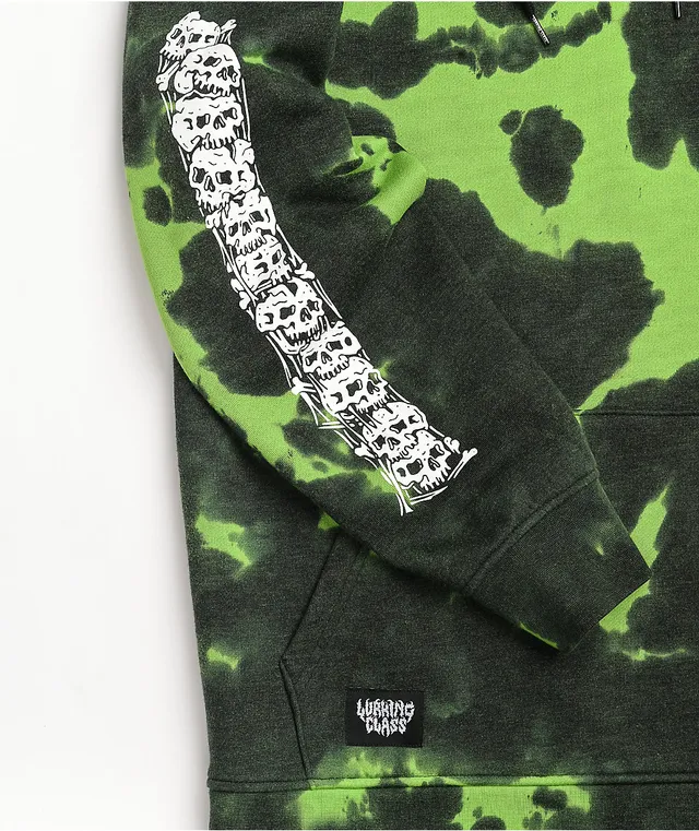 Lurking class by sketchy tank clearance branch logo red tie dye hoodie