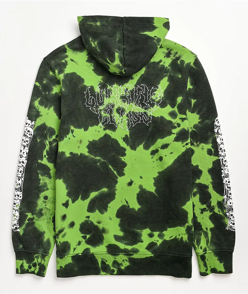 Lurking Class by Sketchy Tank Matrix Green Tie Dye Hoodie Pueblo
