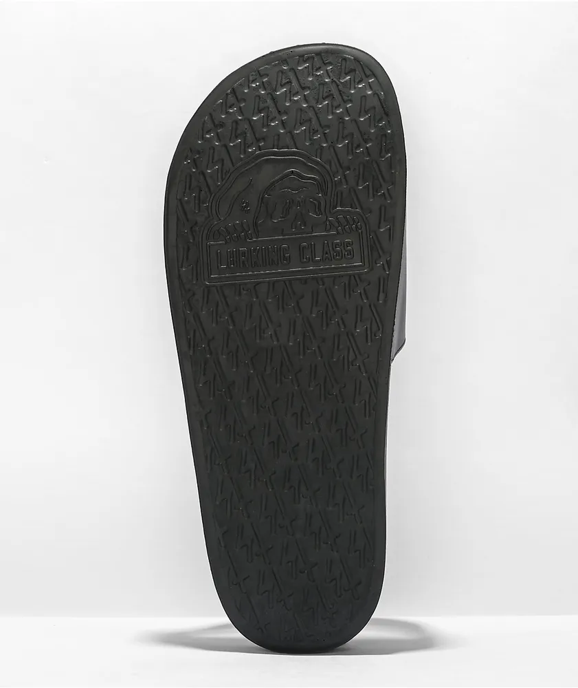 Lurking Class by Sketchy Tank Sinking Black Slide Sandals