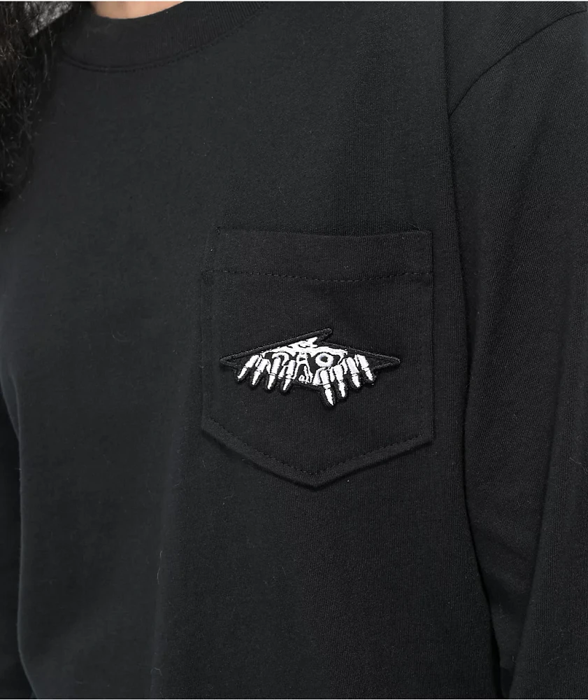 Lurking Class by Sketchy Tank Terror Coffin Black Long Sleeve