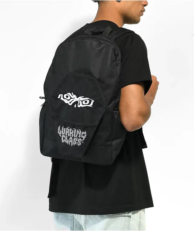 Lurking Class by Sketchy Tank Terror Eyes Black Backpack Plaza