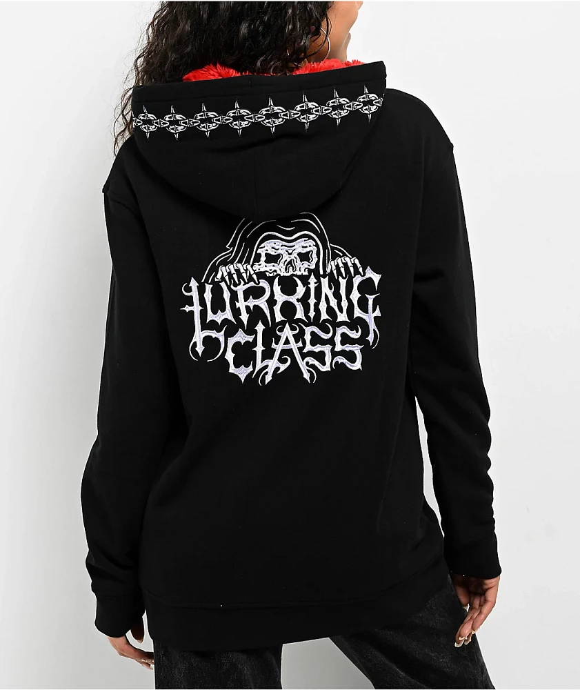 Lurking Class by Sketchy Tank Corner Black Zip Hoodie