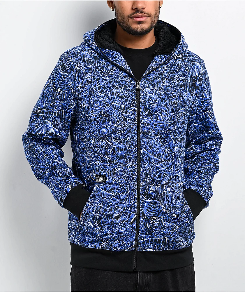 Sketchy tank zip up hoodie hotsell