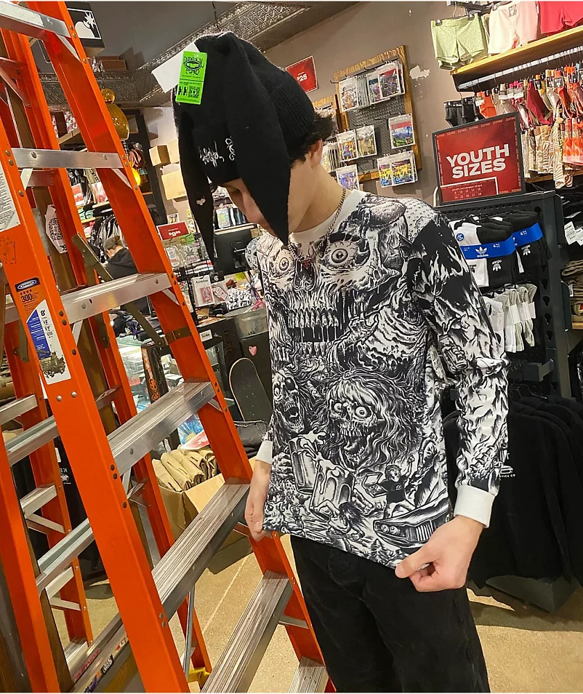 Lurking Class by Sketchy Tank x Stikker Long Sleeve Waffle Knit T
