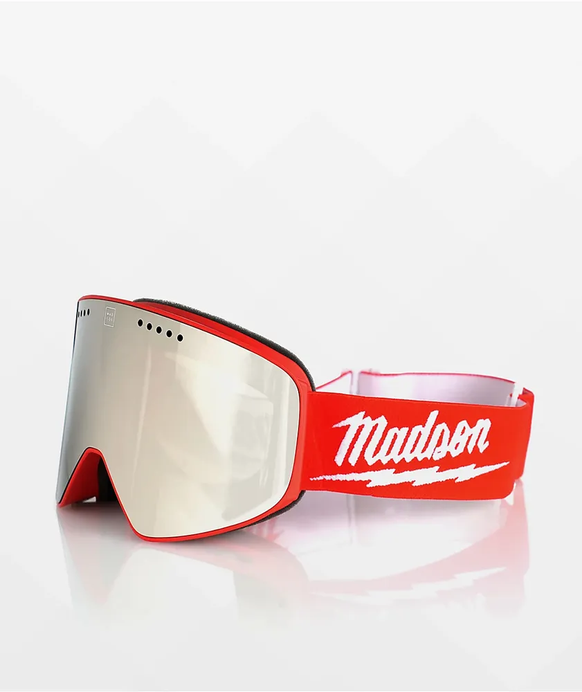 Red snowboard sale goggles