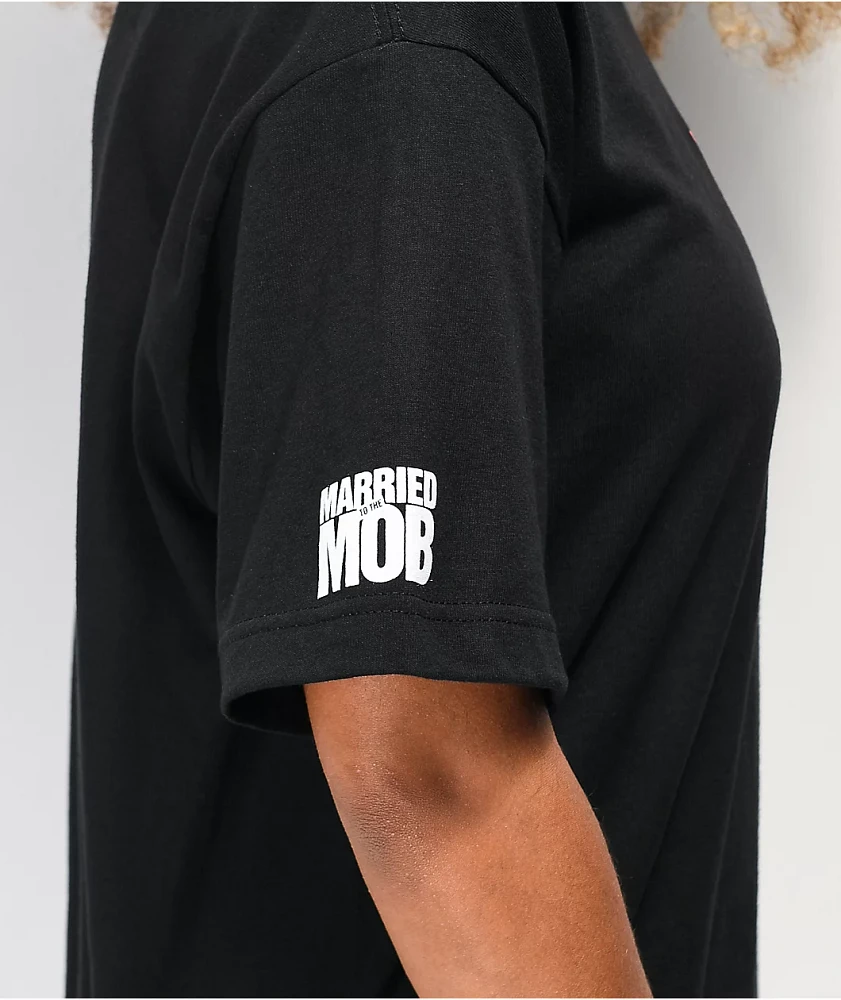 Married To The Mob Bitch A Box Black T-Shirt | Liberty Center