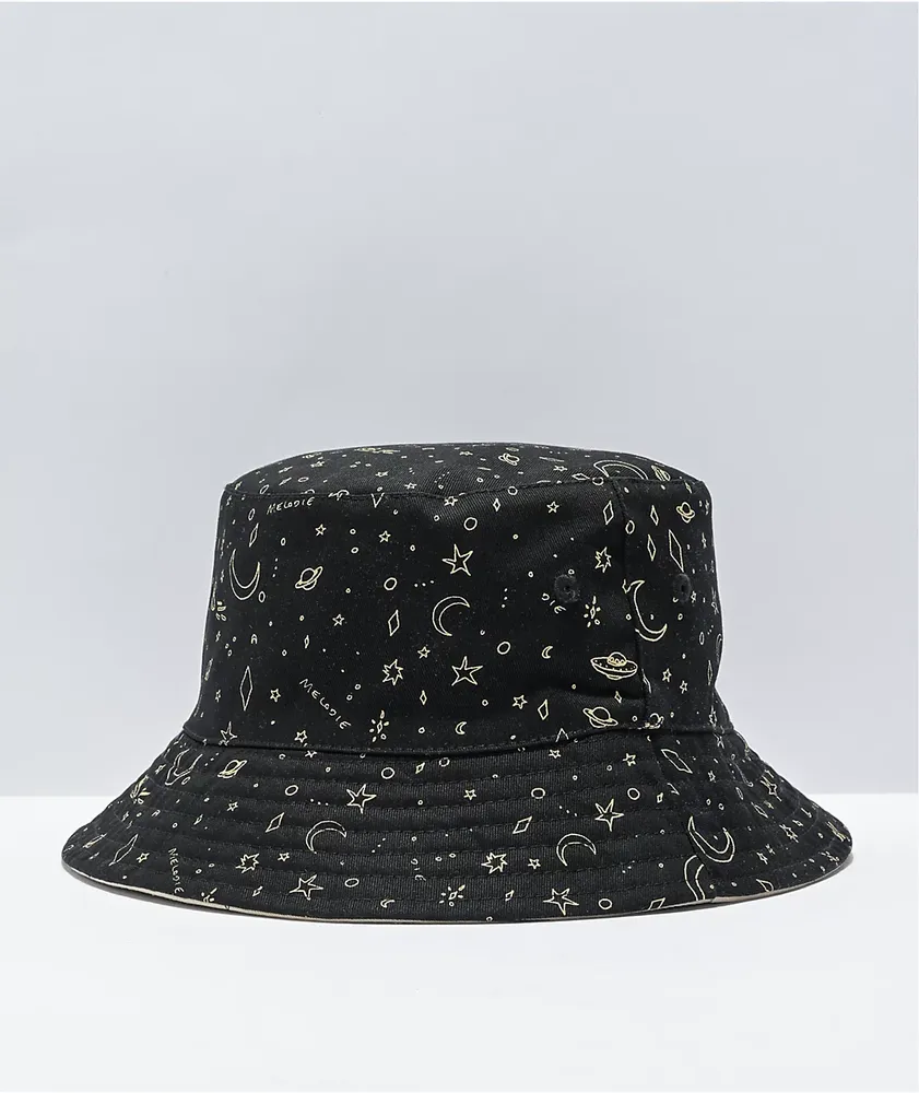 Melodie I Need Space Reversible Black Bucket Hat | Arden Fair