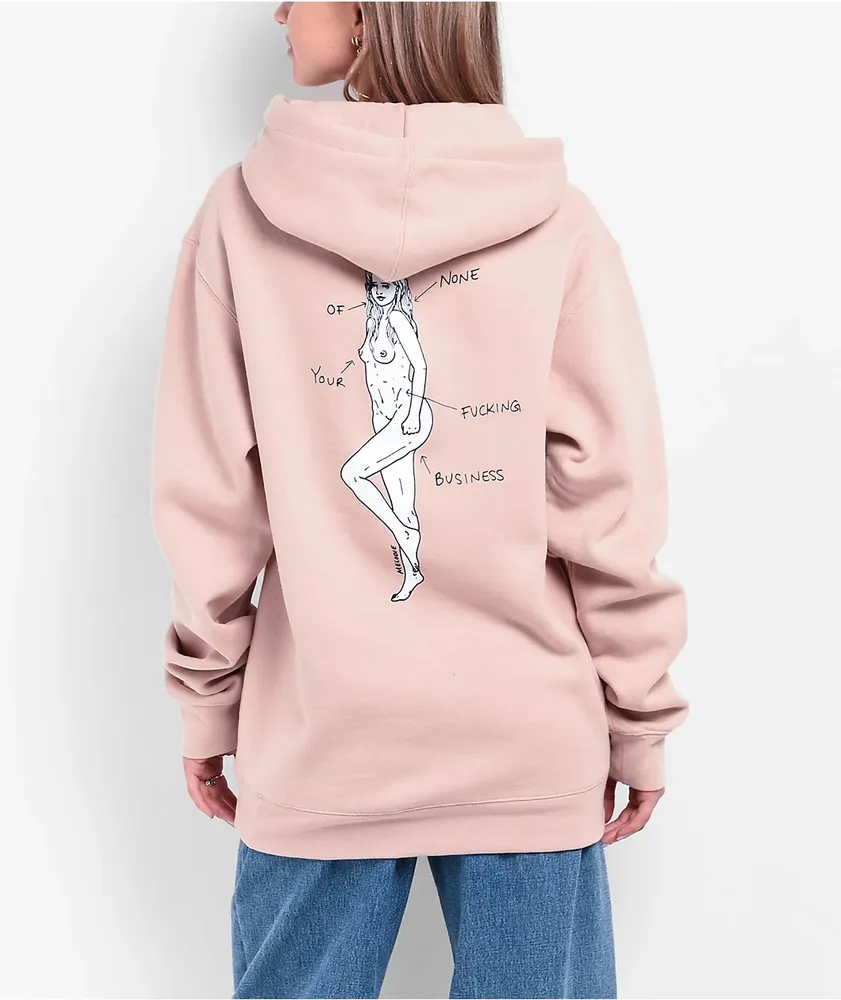 Pink hoodie near me discount