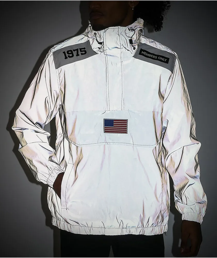 Members Only Astronaut Reflective Silver Jacket Coquitlam Centre
