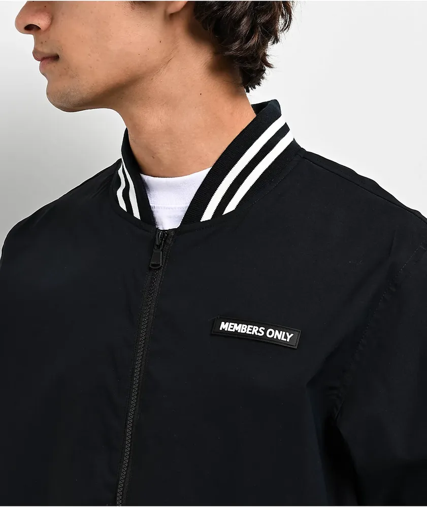 Members Only Black Bomber Jacket | Arden Fair