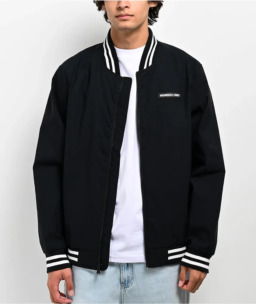 Members Only Black Bomber Jacket | Arden Fair