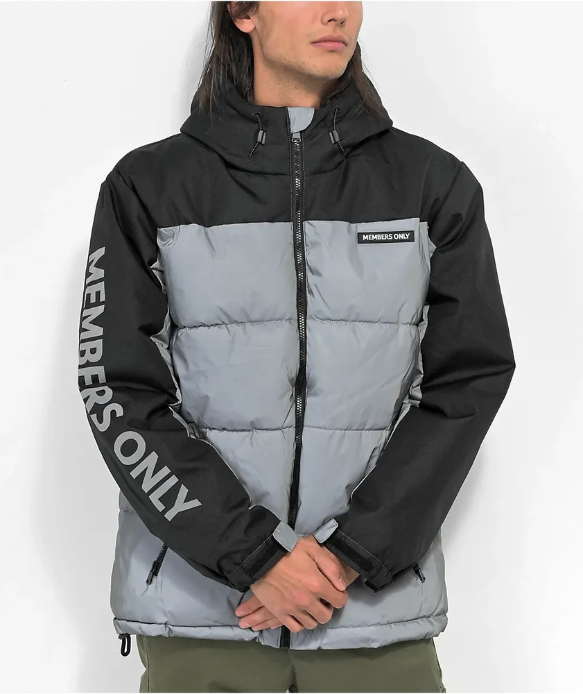 Members Only Reflective Split Puffer Jacket CoolSprings Galleria