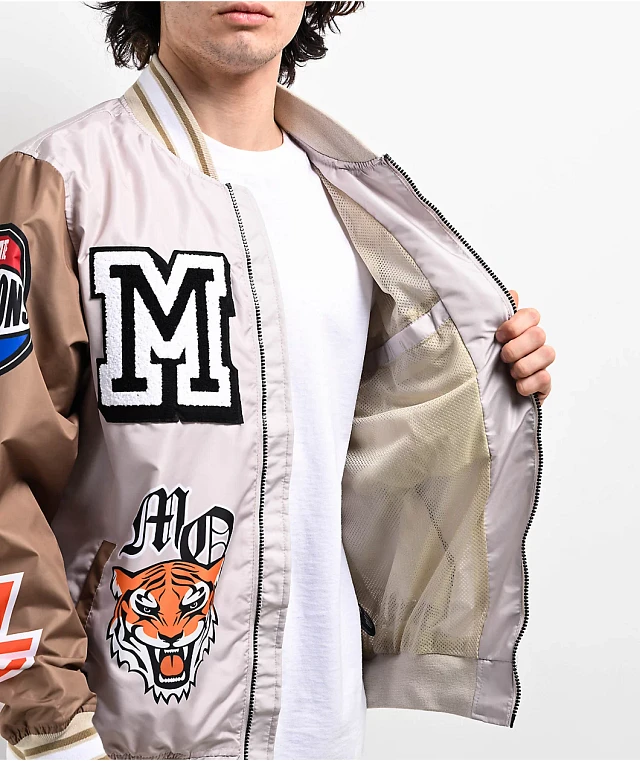 Members only tan jacket top